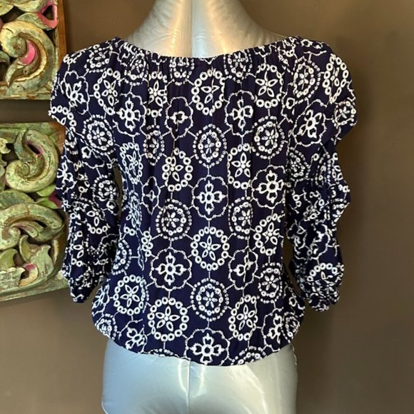 SAM & JESS Petite Ruched Top - size PM - UEC - Picture 3 of 5